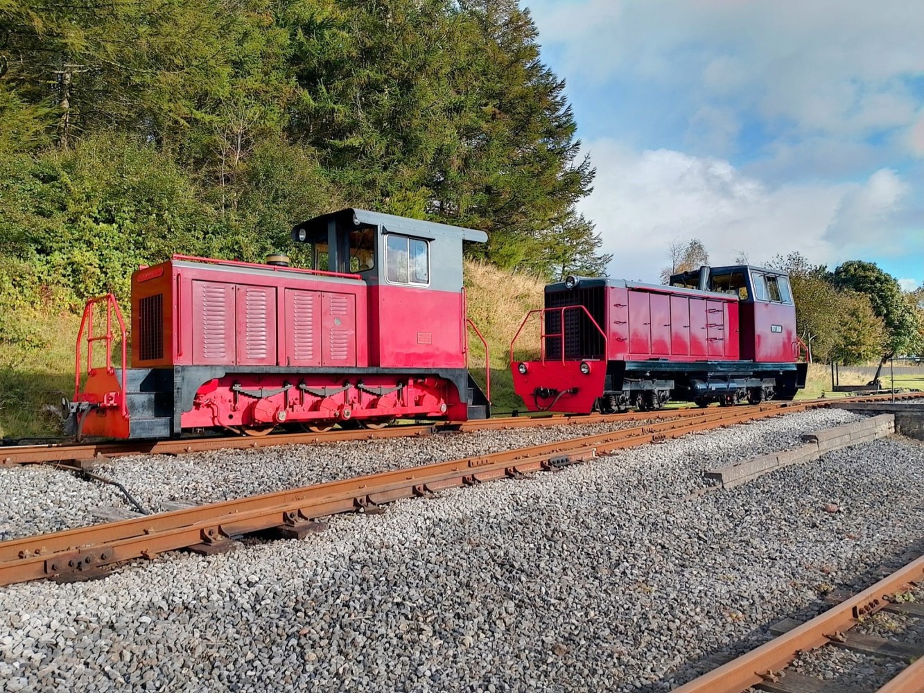 a train on a steel track